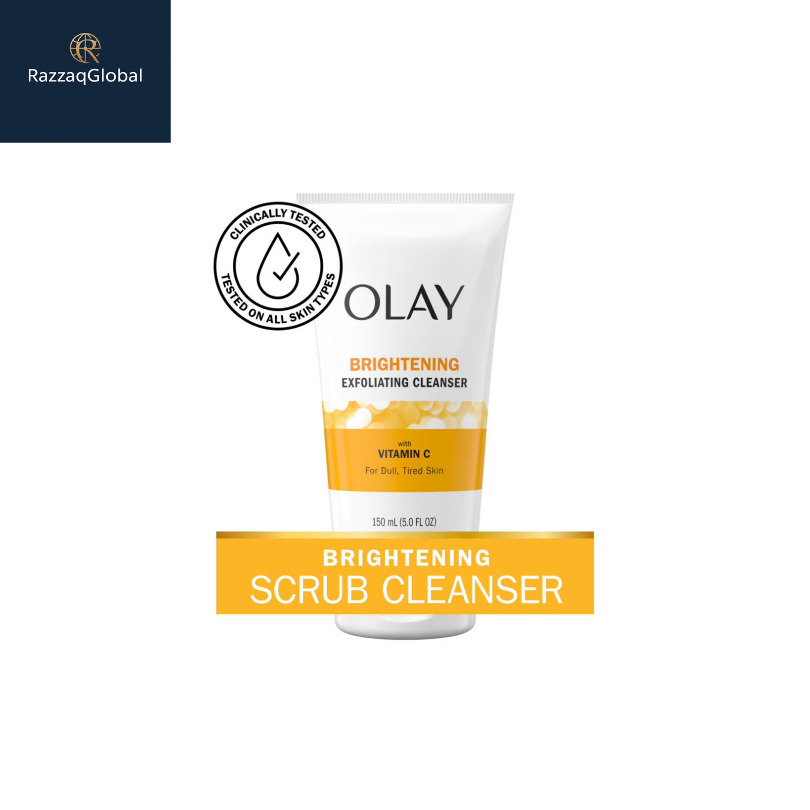 Olay Brightening Vitamin C Face Wash for Dull Skin, 5.0 fl oz