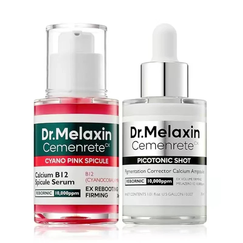 Dr.Melaxin Cemenrete Cyano Pink Spicule Serum with Calcium skin care Two set