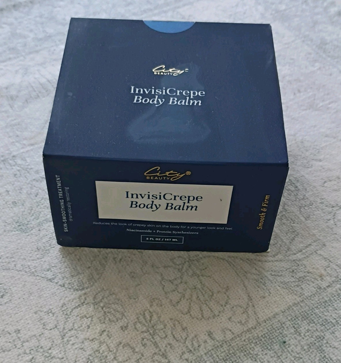 AUTHENTIC City Beauty InvisiCrepe Body Balm 5 oz Smooth Firm Sealed In Box NOS