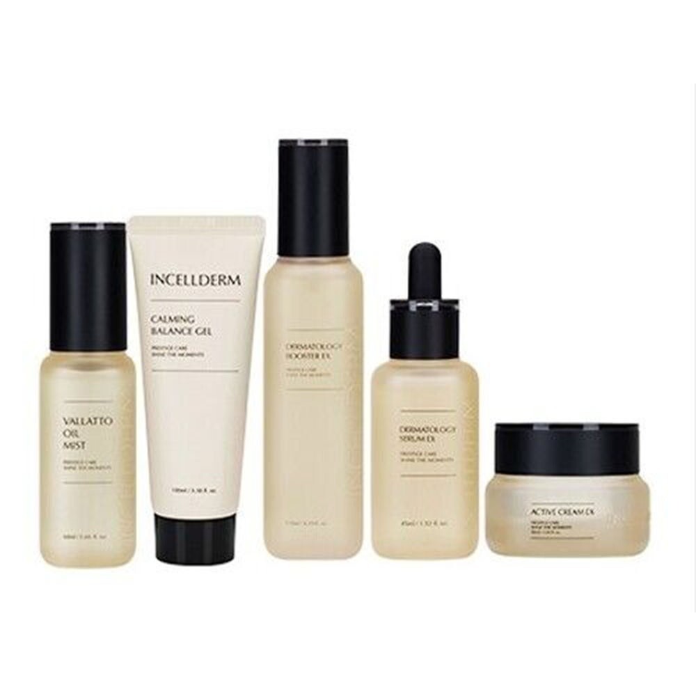 INCELLDERM Dermatology Booster Serum Cream Oil Mist Balance Gel — Set of 5