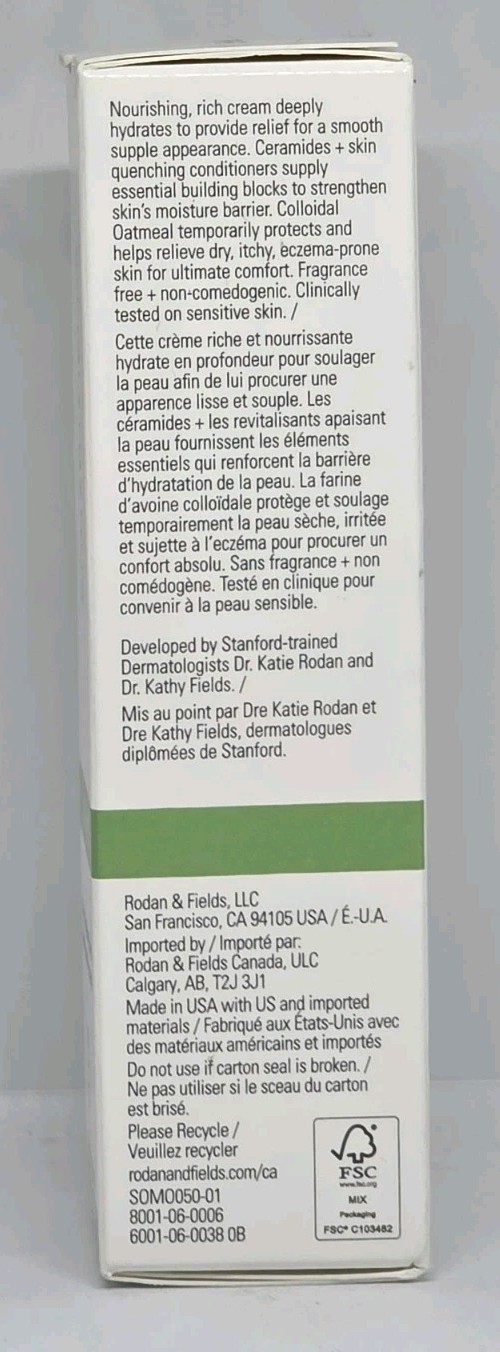 Rodan + Fields Step 3 Soothe Moisturizing Rescue Cream 1.7 oz New in Box Sealed