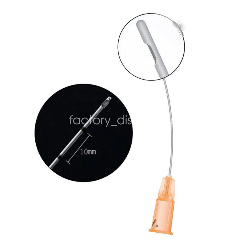5/10/20/50pcs Micro Cannula with Puncture, Blunt Tip for Fillers, FDA Listed