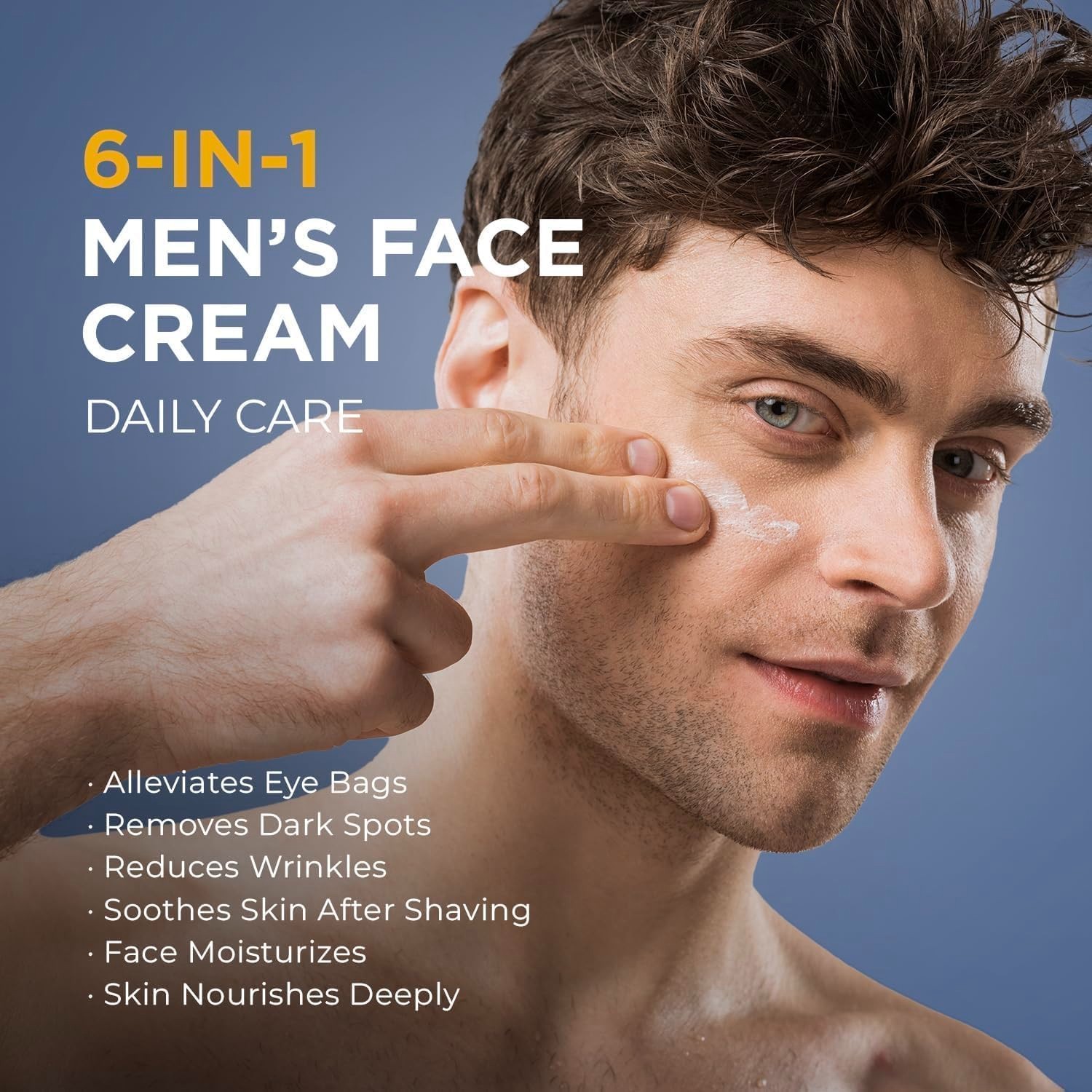 Face Cream For Men 6 In 1 Anti Aging Cream Fights Eye Bags Dark Spots