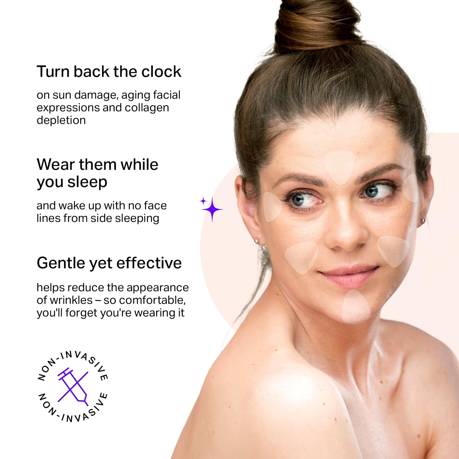 Face, Forehead Wrinkle Patches – Mini Anti-Wrinkle Facial Patches for Eyes, M…