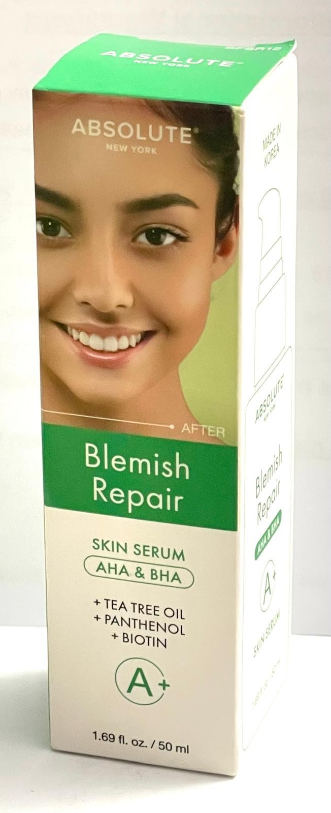 Absolute NY Blemish Repair Skin Serum AHA & BHA with Tea Tree Oil, Biotin, Panth