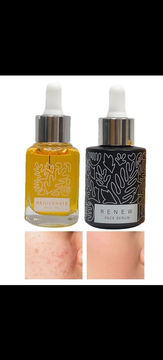 Naked and Thriving The Night Set of 2 Renew Rejuvenate 30ml Serum For Face Care