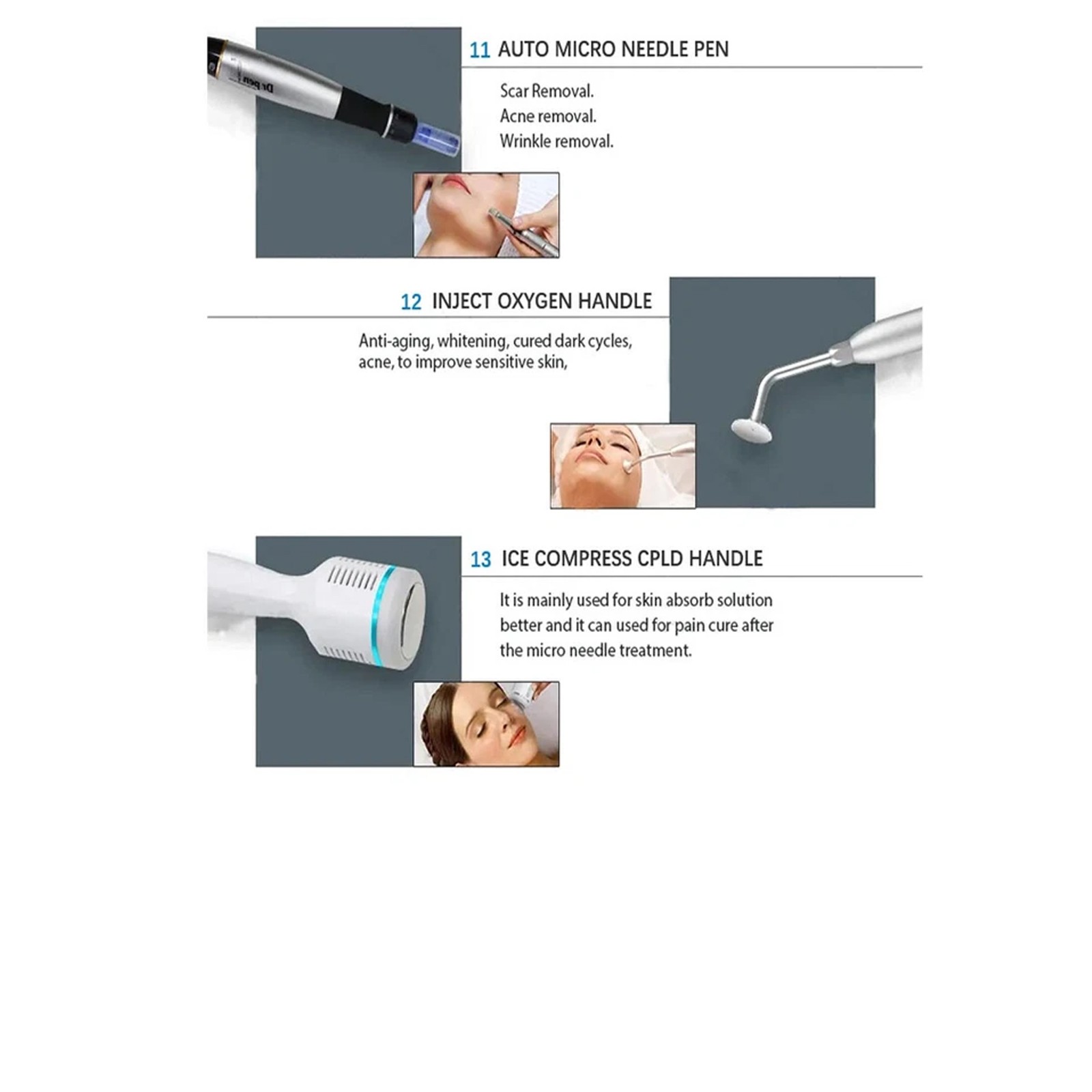14in1 Hydra Spa Facial Beauty Machine Hydro Dermabrasion Skin Cleaning Face LiUH