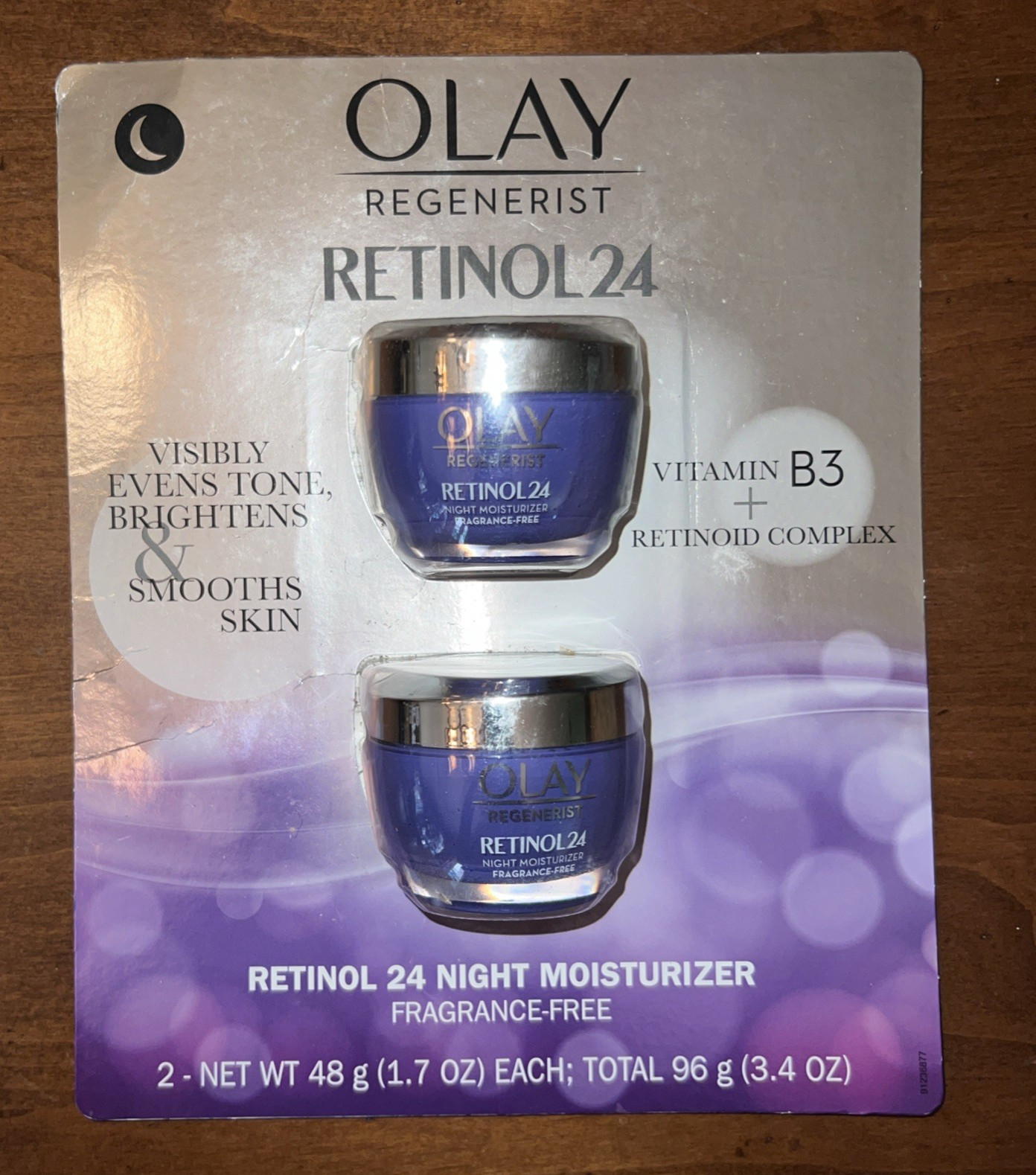 Olay Regenerist Retinol 24 Night Facial Moisturizer+Vitamin B3 (2 pack) 3.4 OZ