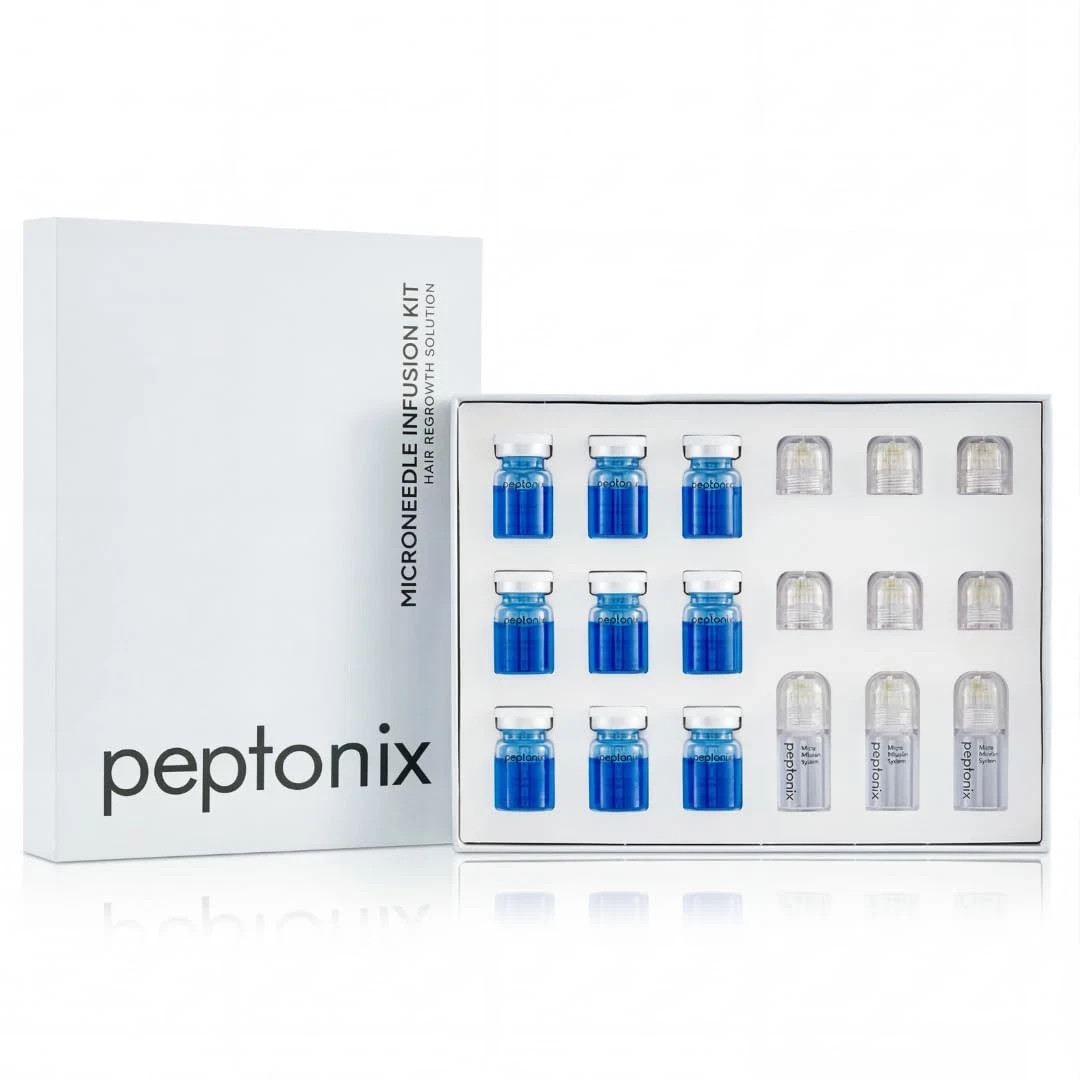 Peptonix Microneedle Infusion Kit Hair Regrowth Solution Loss Treatment Anti Agi
