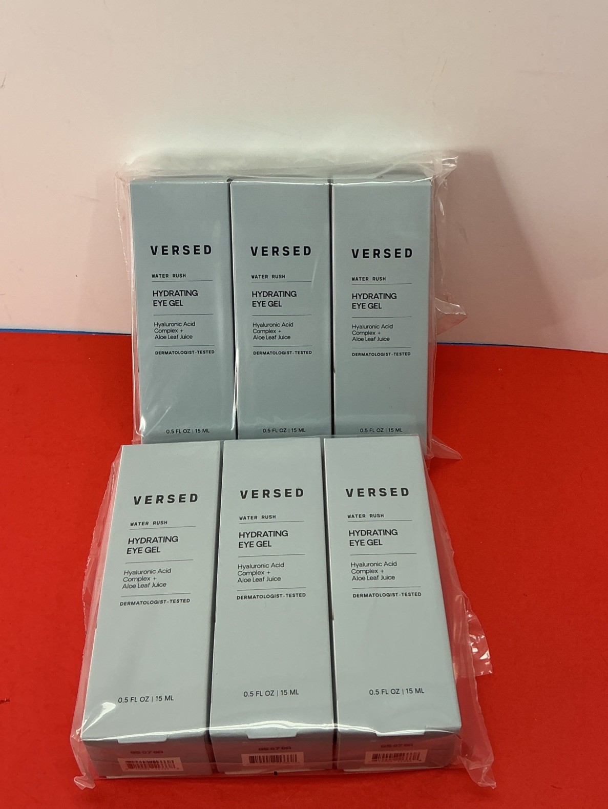 VERSED Hydrating Eye Gel 0.5 oz Hyaluronic Acid Under Eye Brightener LOT OF 6