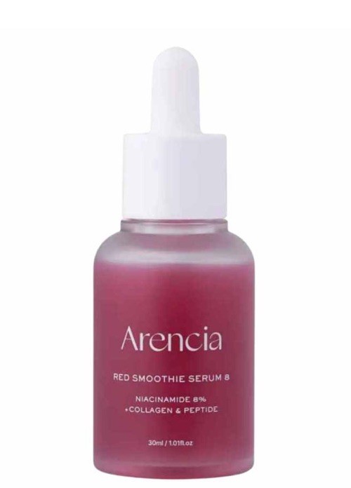 Arencia Red Smoothie Serum 8 w/Collagen, 8% Niacinamide & Peptide 30ml NIB