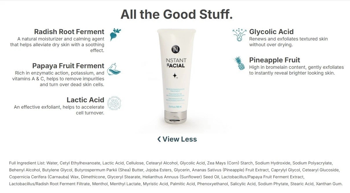 Neora Instant Facial Exfoliating Treatment 100ml Smooth Bright Skin Care-New🔥❗