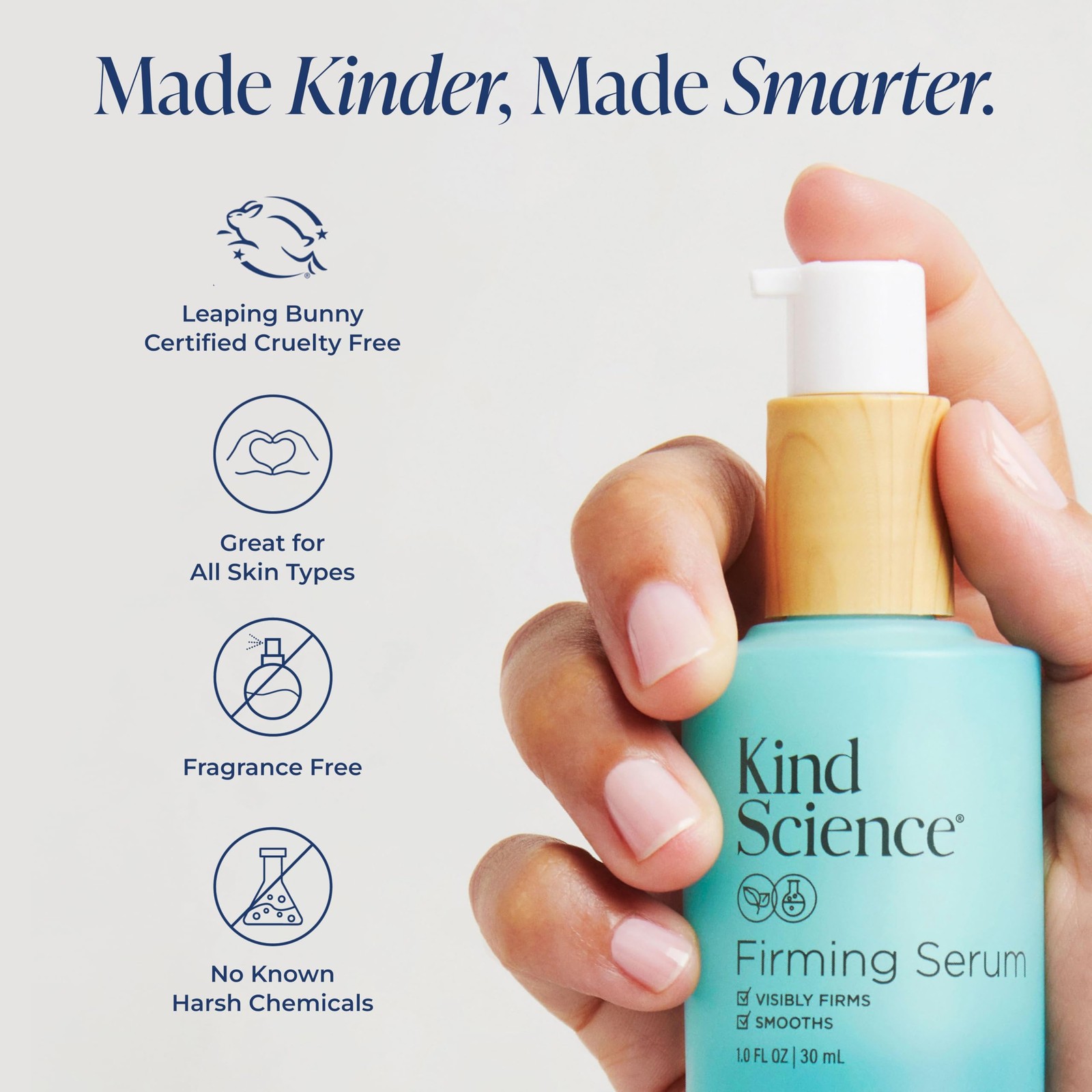 Kind Science Firming Serum Anti Aging Face Treatment Lightweight Facial Serum