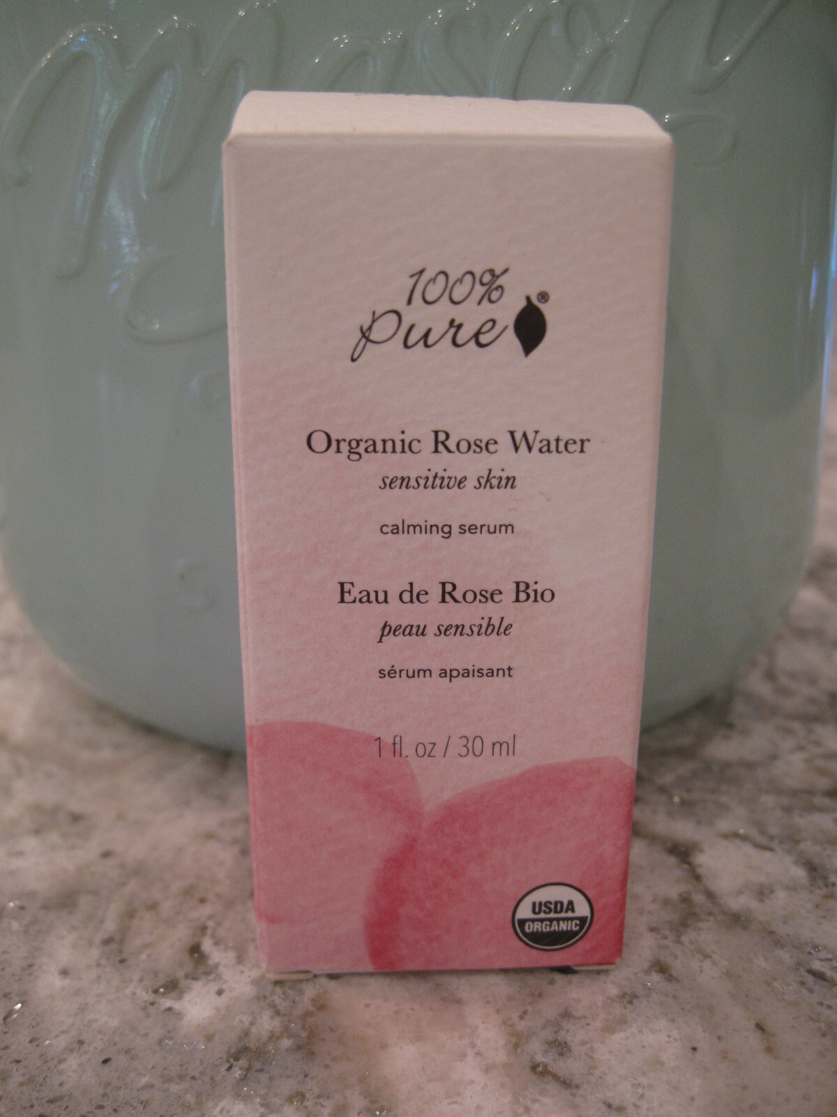 100% Pure Organic Rose Water Sensitive Skin Calming Serum