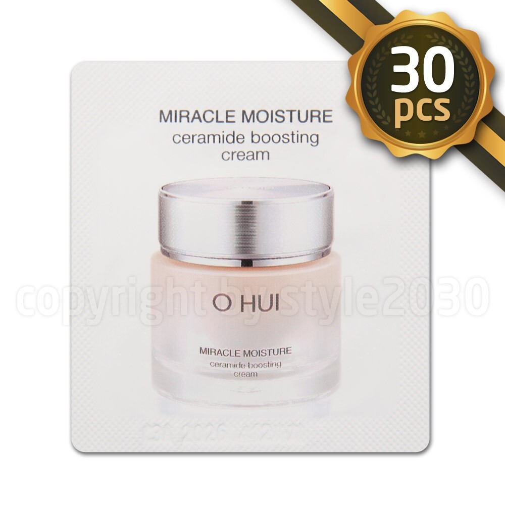 O HUI Miracle Moisture ceramide boosting Cream 1ml x 30pcs (30ml) OHUI