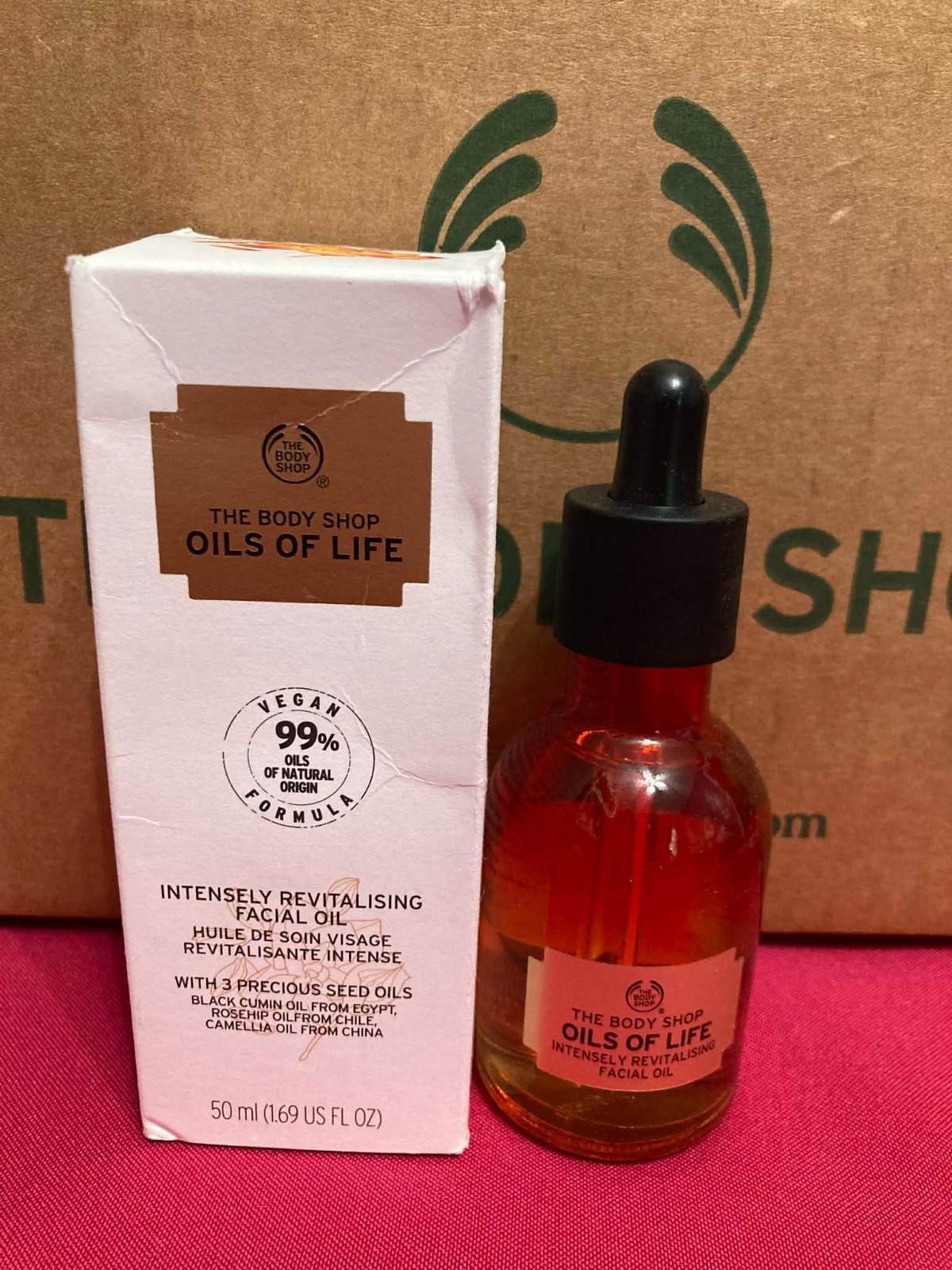 THE BODY SHOP Oils of Life Intensely Revitalising Facial Oil BIG 50ml RARE HTF