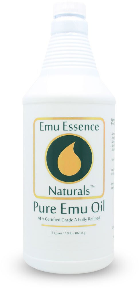Emu Essence Naturals 32oz EMU OIL 100% Pure Natural AEA Certified Fully Refined
