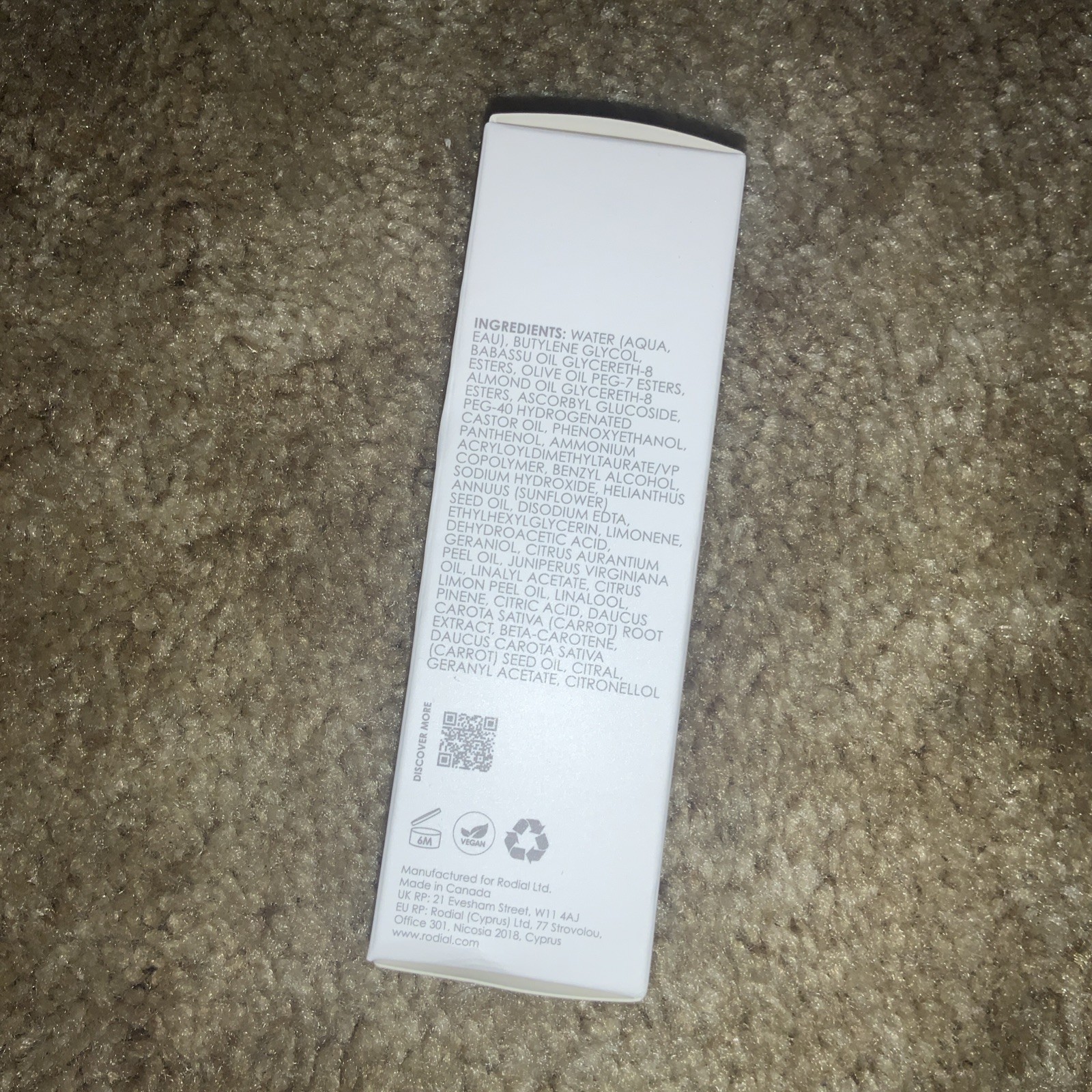 Rodial Vit C Drops 6% Vitamin C Complex Brightening Face Serum – New in Box