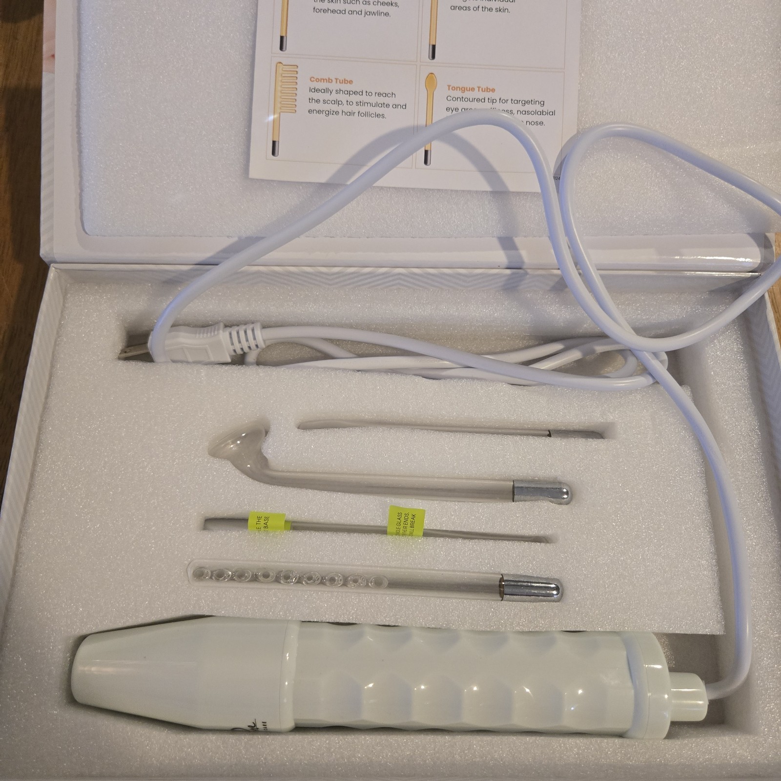 Skin Therapy Pure Daily Care NuDerma Handheld Wand Machine w/Neon – Anti-Aging