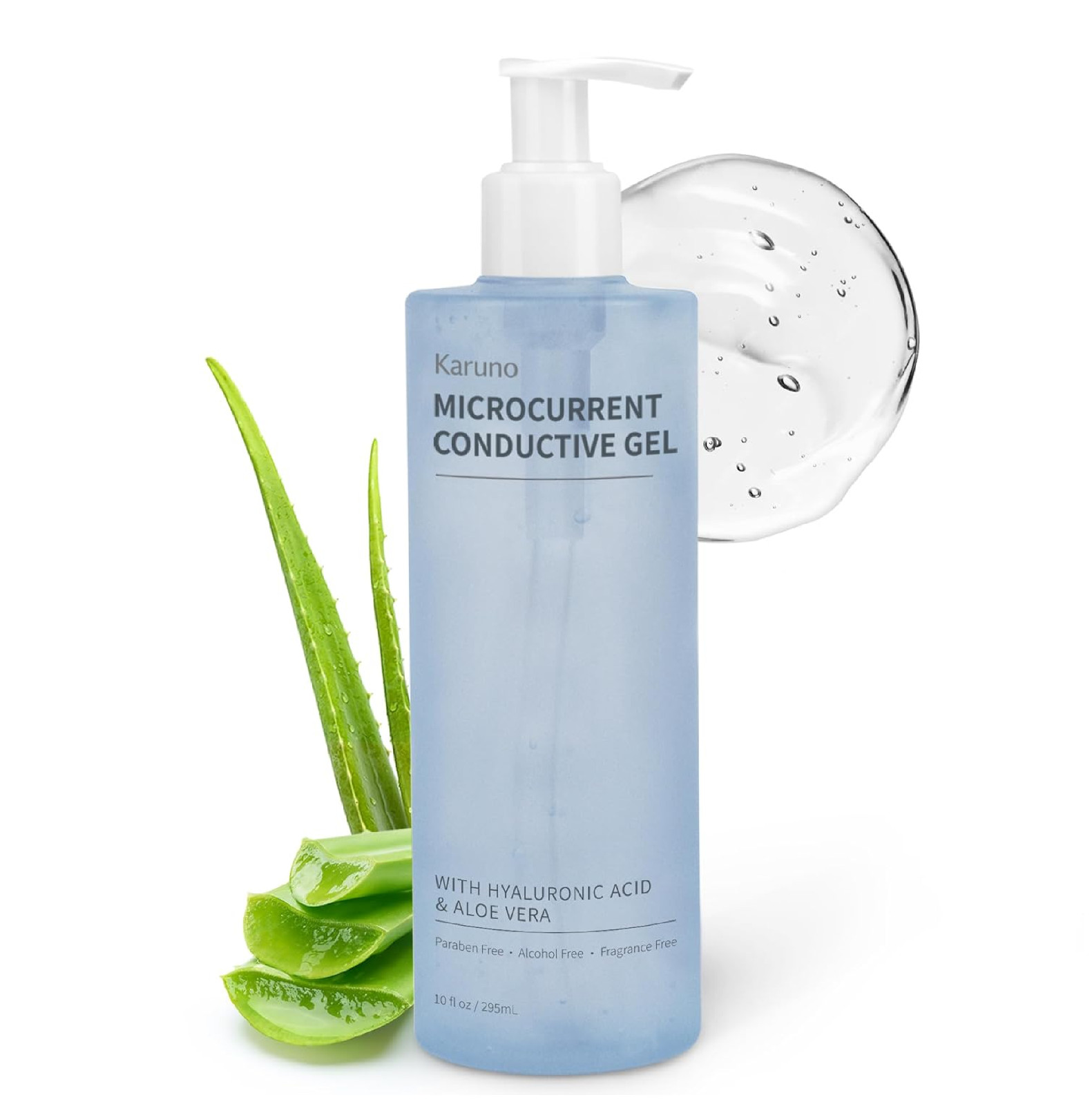 KARUNO 10oz Microcurrent Conductive Gel – Hydrating Gel with Hyaluronic Acid & A
