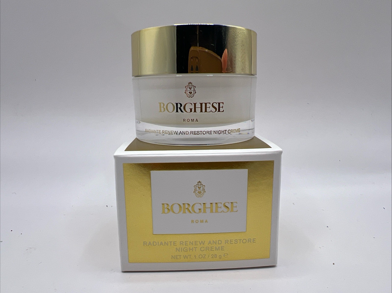 Borghese Roma Radiante Renew And Restore Night Creme ~ 1 oz / 28 g ~