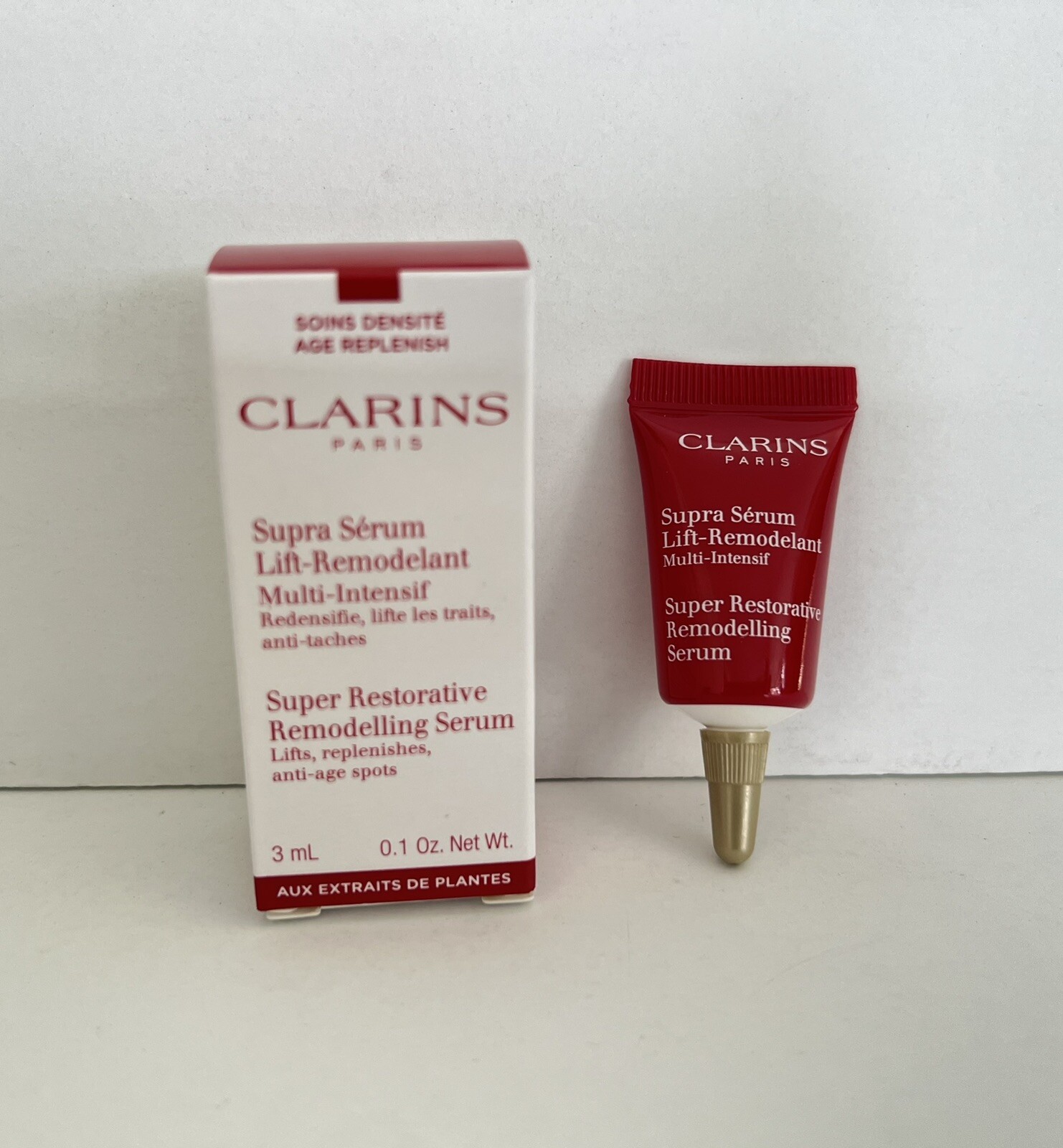 CLARINS SUPER RESTORATIVE REMODELLING SERUM LIFTS, REPLENISHES, ANTI AGE SPOTS