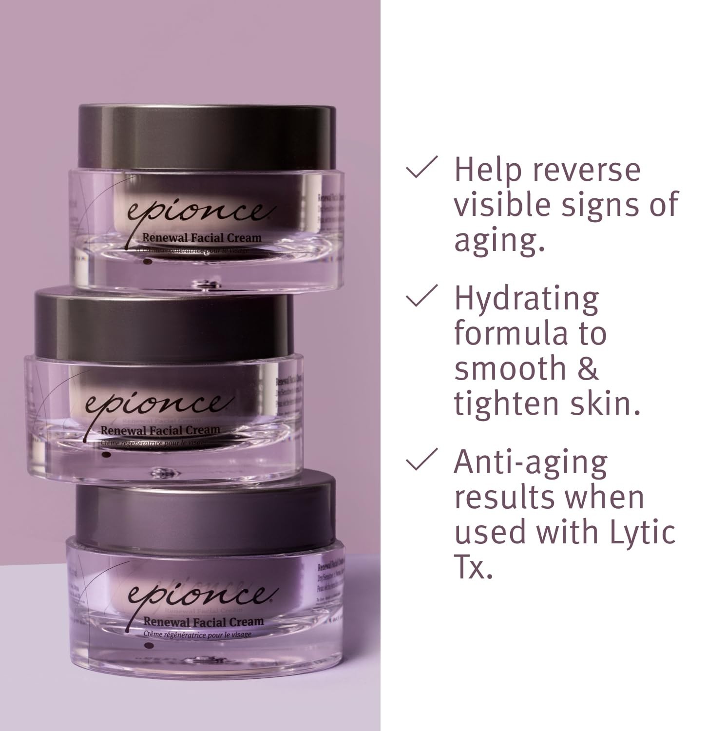 Epionce Renewal Facial Cream – Hydrating Anti-Aging Moisturizer, 1.7 oz BB 7/28