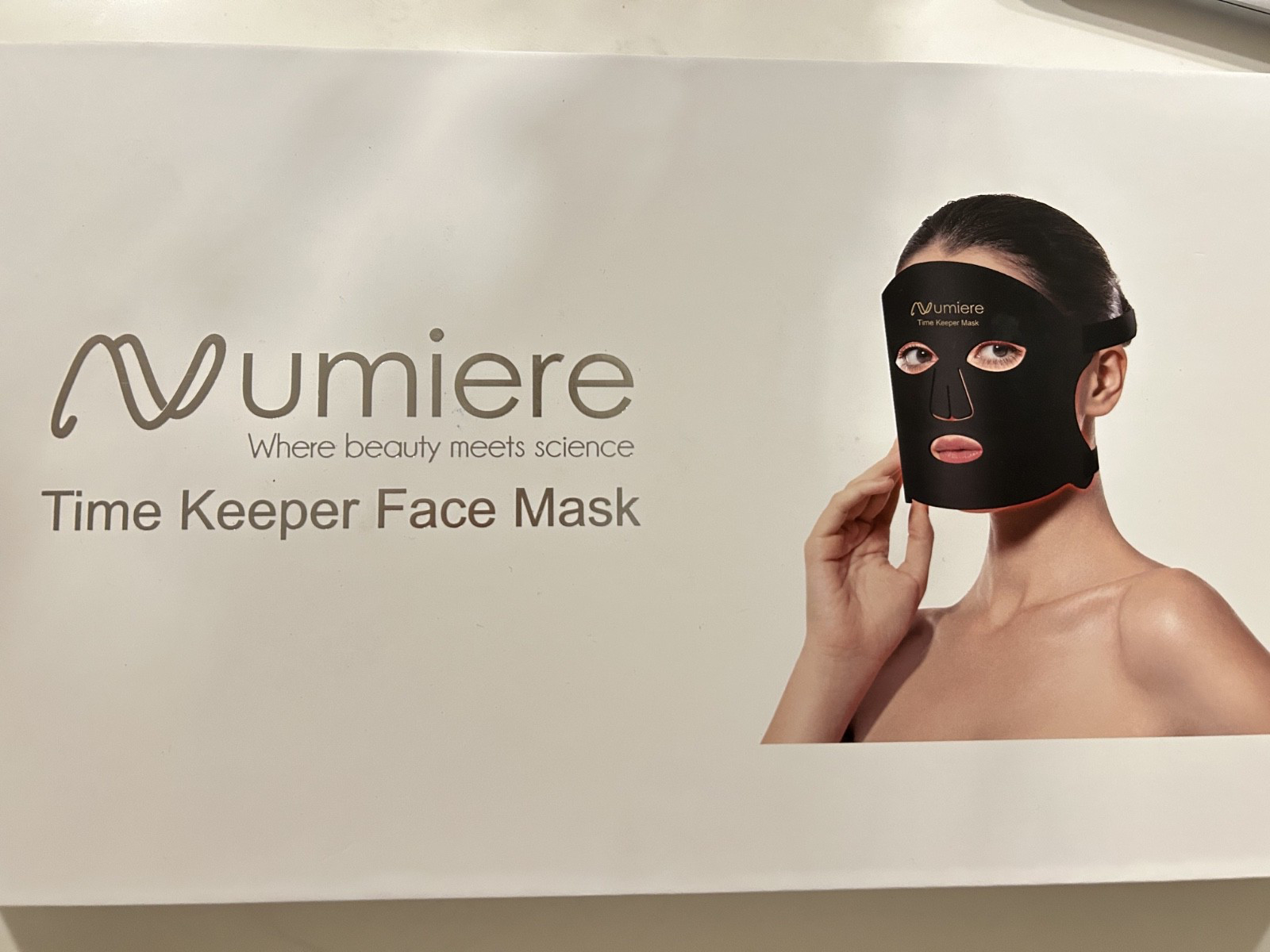 Numiere Time Keeper LED Face Mask Blue/Red/ NIR Light Therapy New Open Box