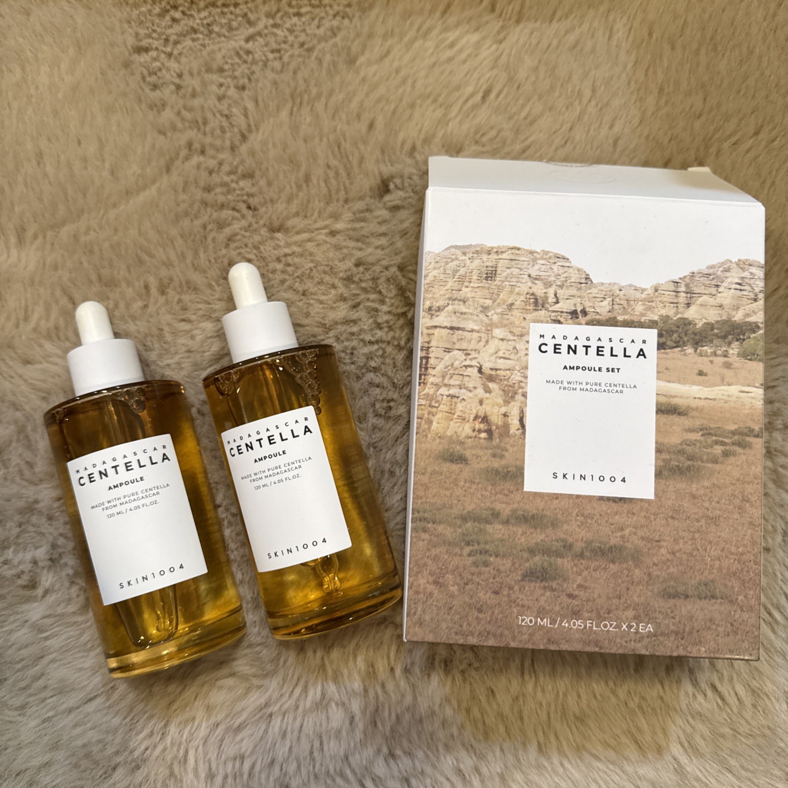 SKIN1004 MADAGASCAR CENTELLA AMPOULE set 120ml 4.05 fl oz 2-Pack! NEW OPEN BOX