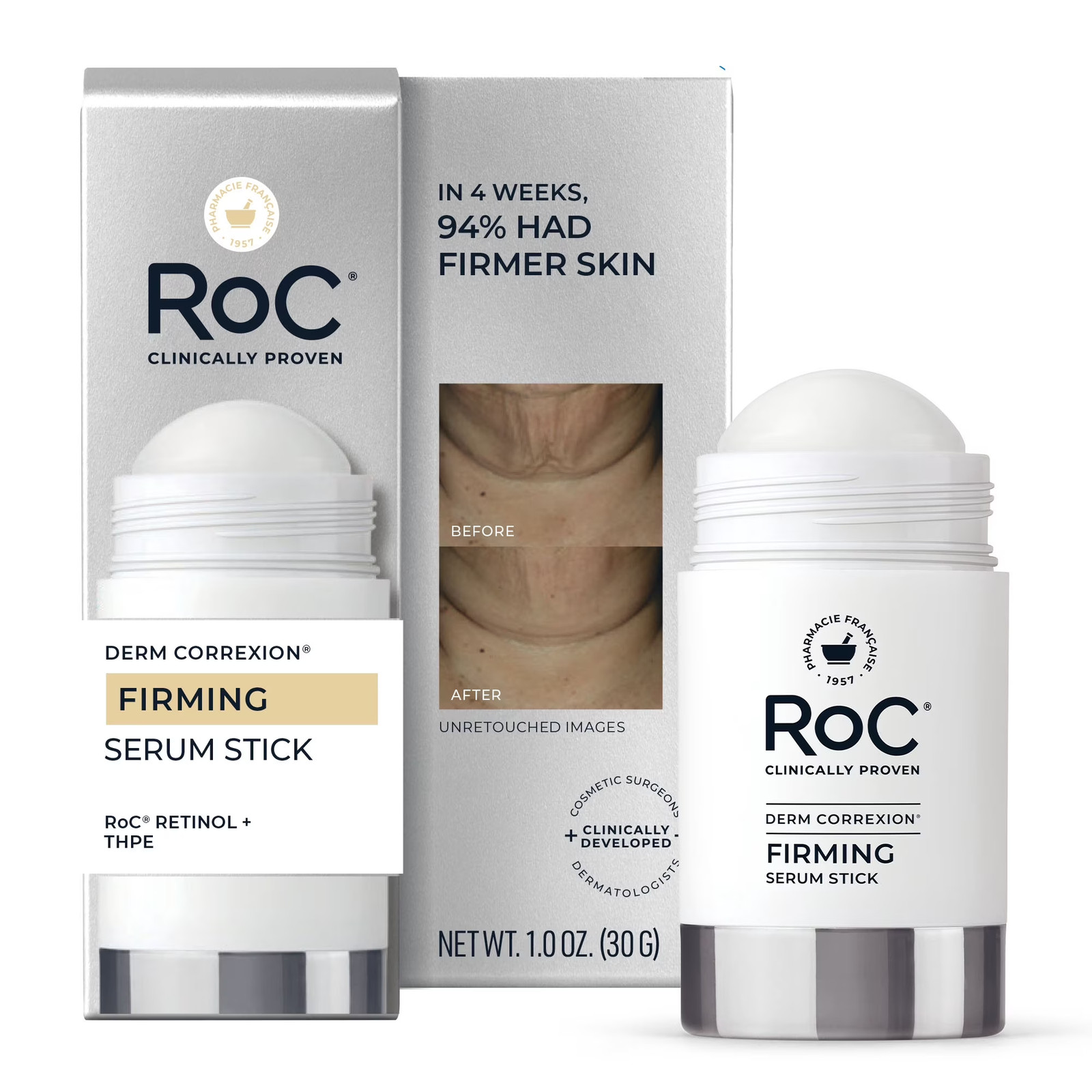 Derm Correxion Firming Retinol Serum Stick with THPE + Antioxidants, Lift & Tigh