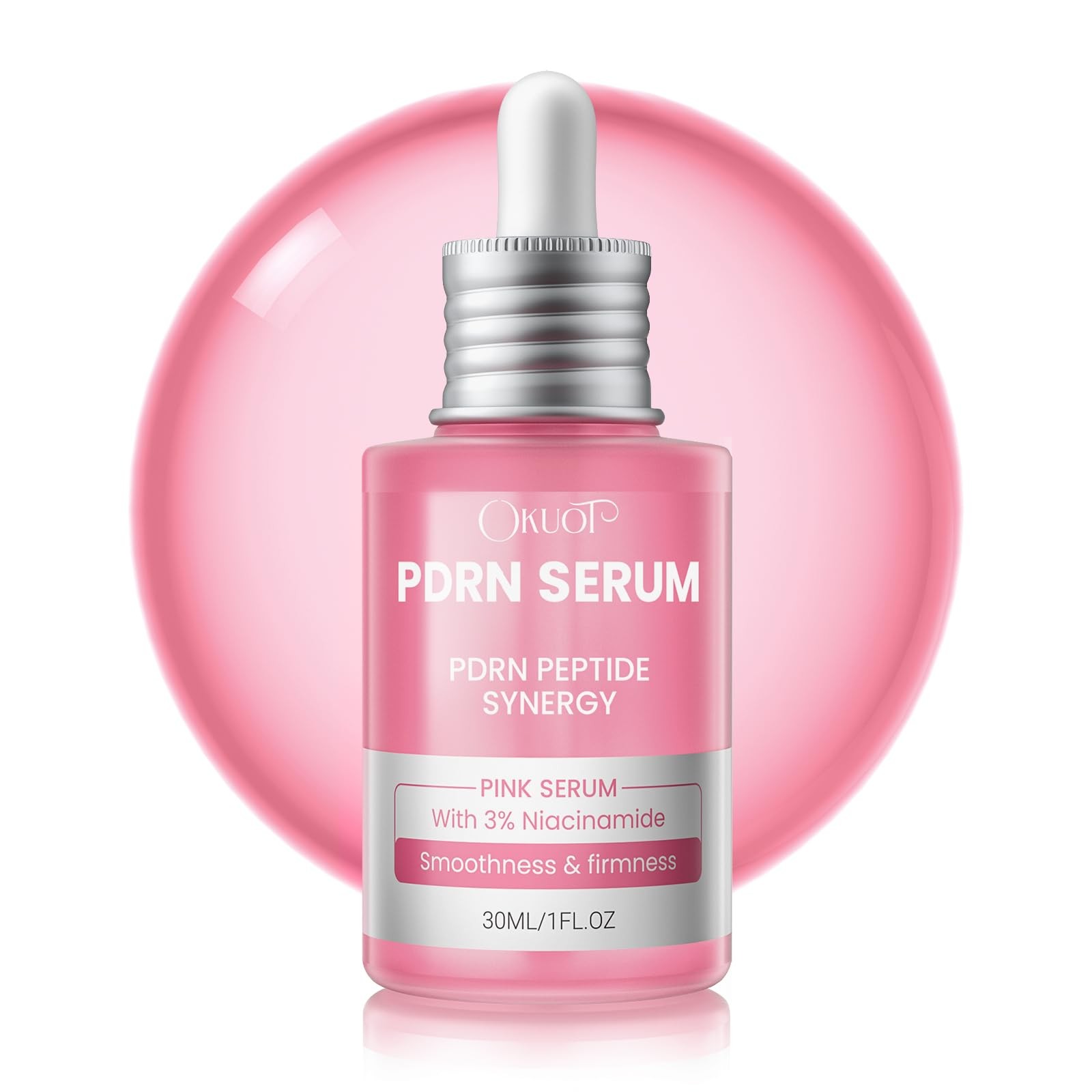 PDRN Pink Serum with 10000ppm Salmon DNA, Niacinamide Serum and Multi Peptide…