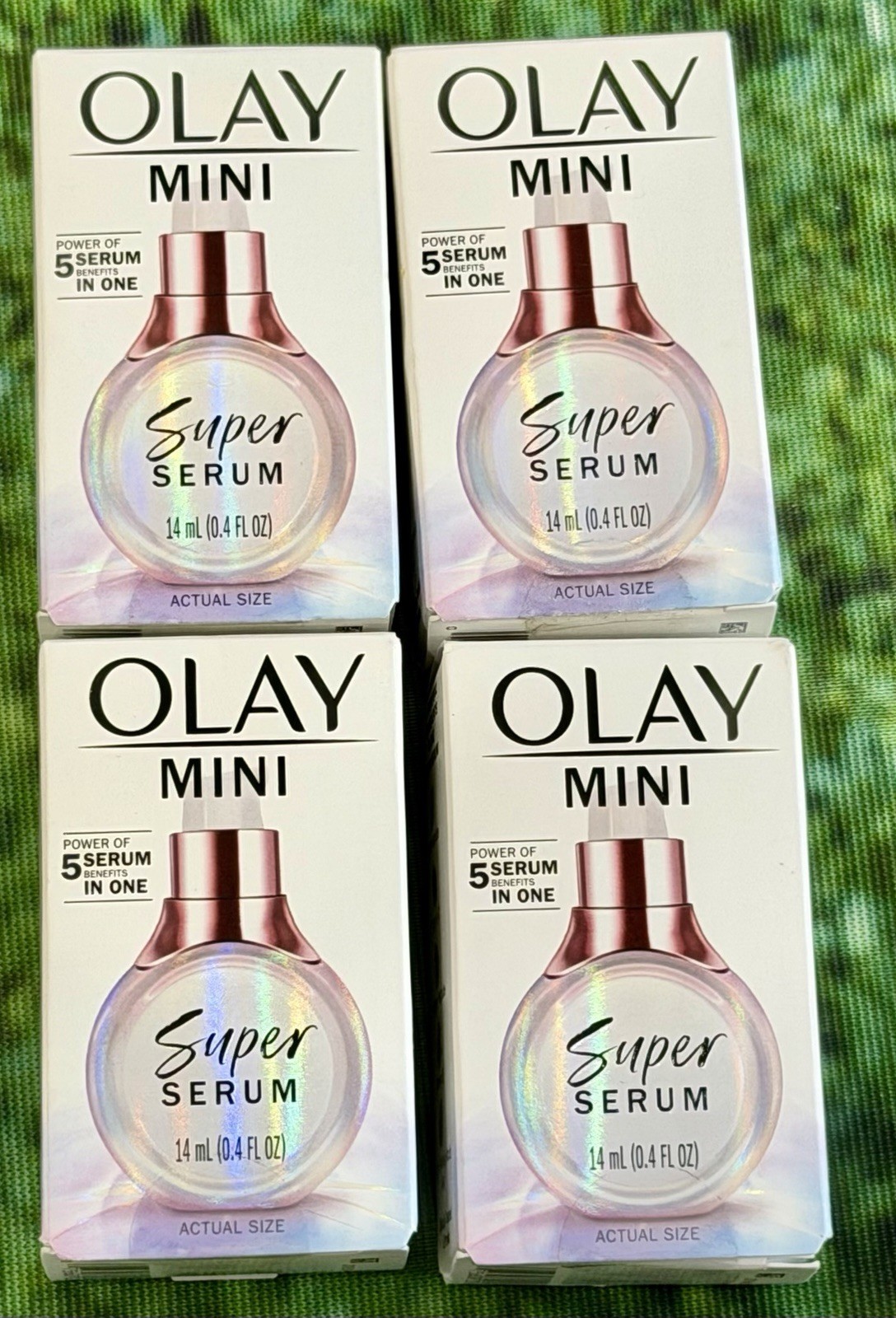 (4) Olay Mini Super Serum Power Of 5 Serum Benefits In One 14 mL (0.4 FL OZ)