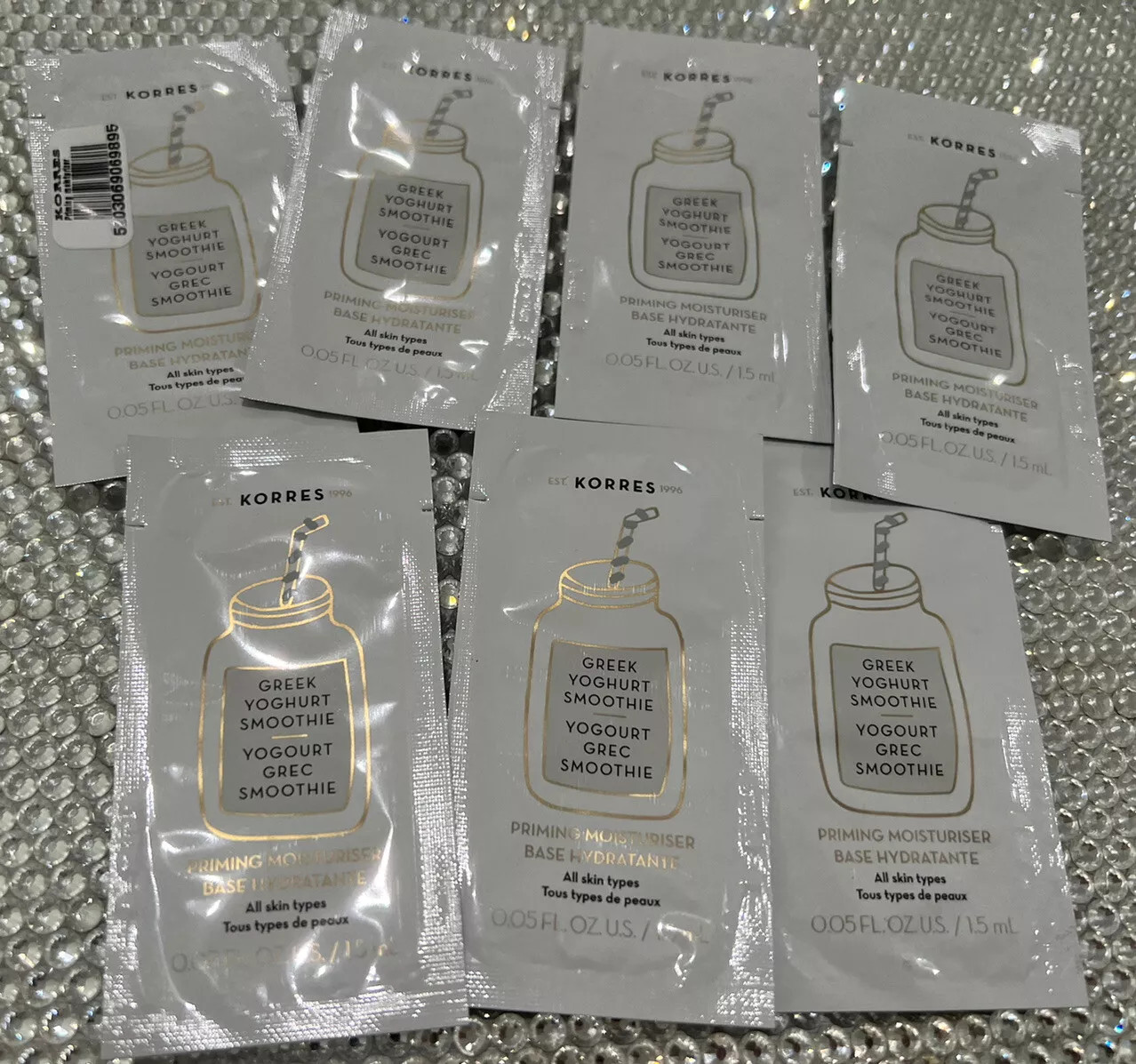 21X Packet x Korres Greek Yoghurt Smoothie Priming Moisturizer 1.5ml Tot= 31.5ml