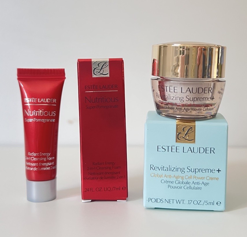 Estee Lauder Nutritious Foam Cleanser + Revitalizing Supreme+ Cell Power Creme