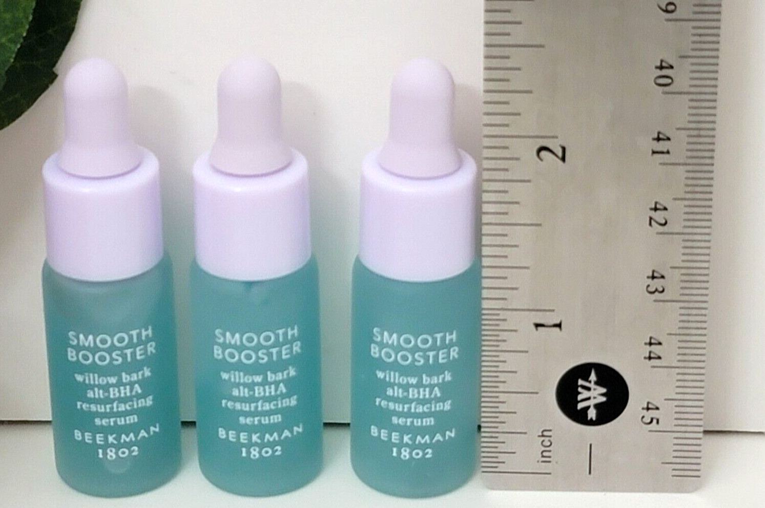 3 pk BEEKMAN 1802 SMOOTH BOOSTER Resurfacing Serum 0.16 fl oz each Travel Size