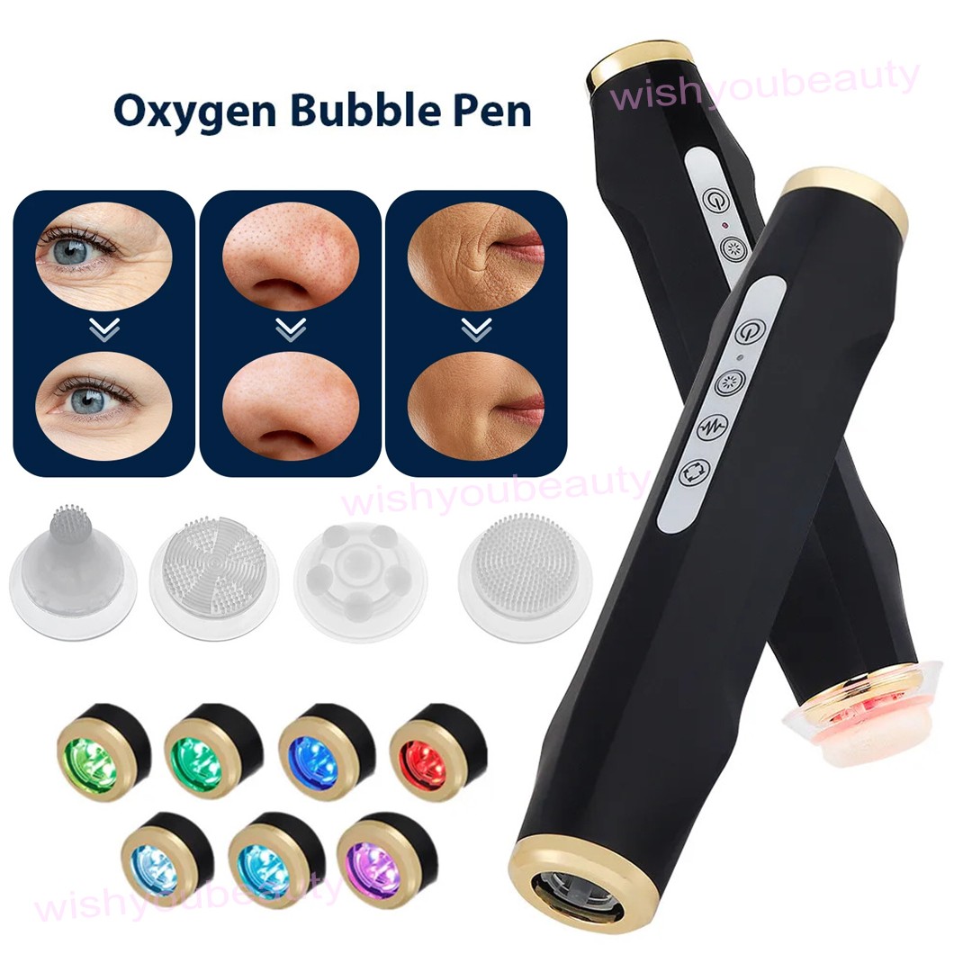 Oxygen Bubble Pen CO2 Oxygen Facial Machine Spa Face Skin Care Machine Handheld