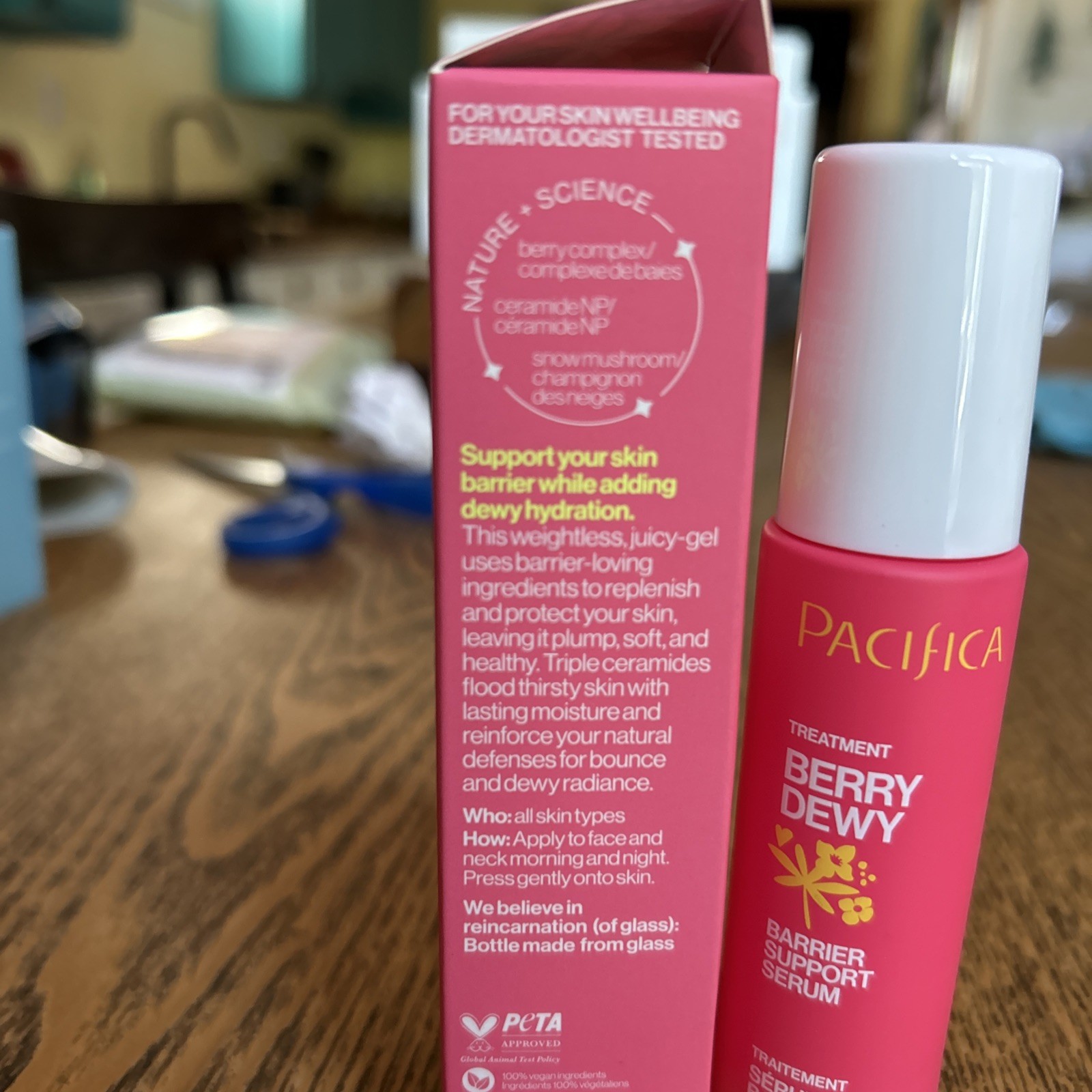 Pacifica Berry Dewy Barrier Support Serum 1 Fl Oz