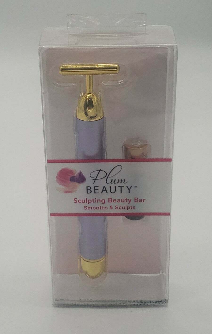 Plum Beauty Gentle Vibrating Face Sculpting Beauty Bar w/ Battery BRAND NEW 2020