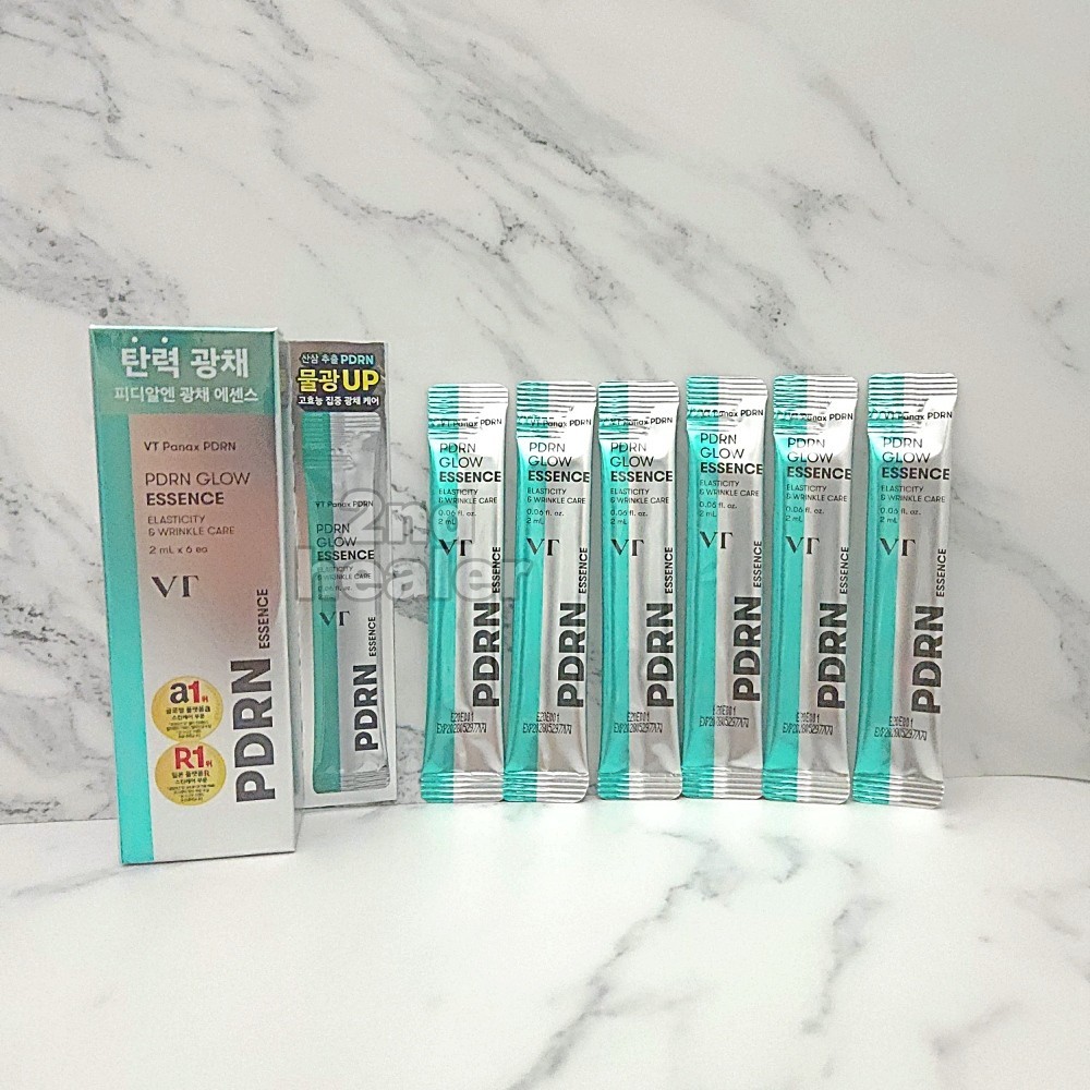 VT PDRN Glow Essence 2ml X 6pcs Anti-Aging Elasticity Nourishing K-Beauty