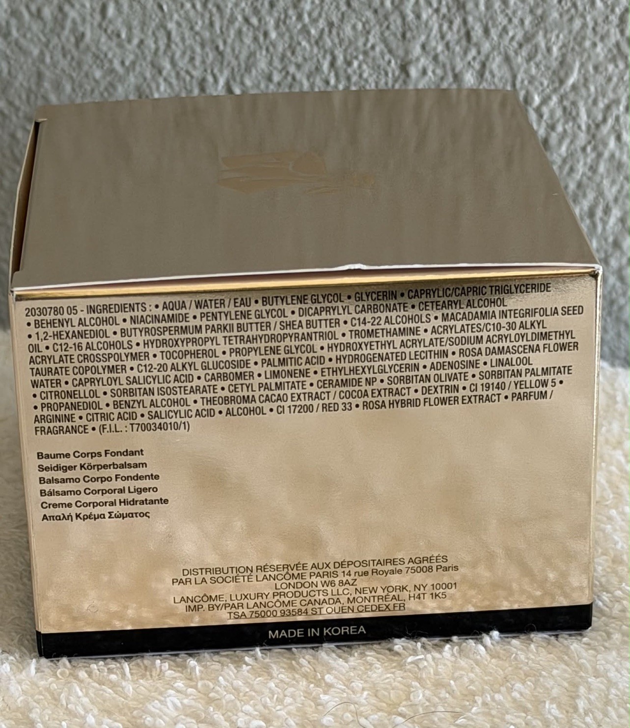 LANCOME ABSOLUE Soft Body Balm With Rose Extract— 190ml/6.4oz-New In Box