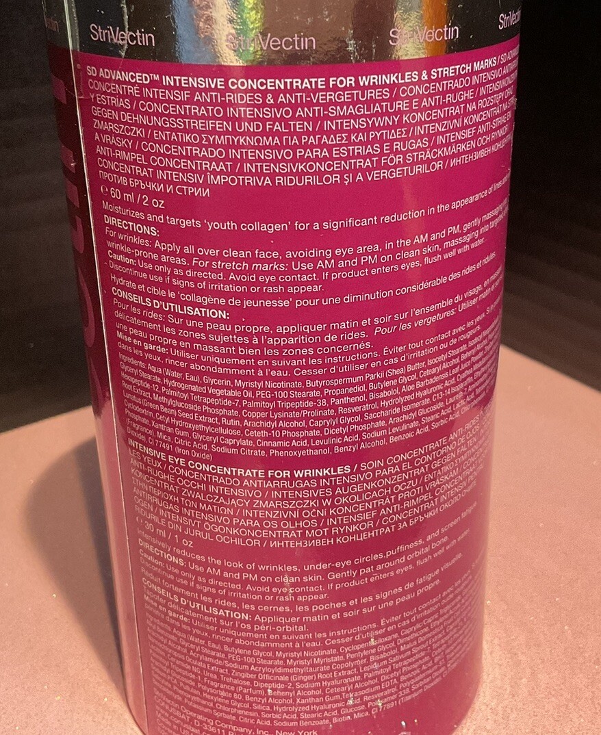 StriVectin SD Advanced Anti-Wrinkle Face & Body DUO Wrinkles Lines Stretch Marks