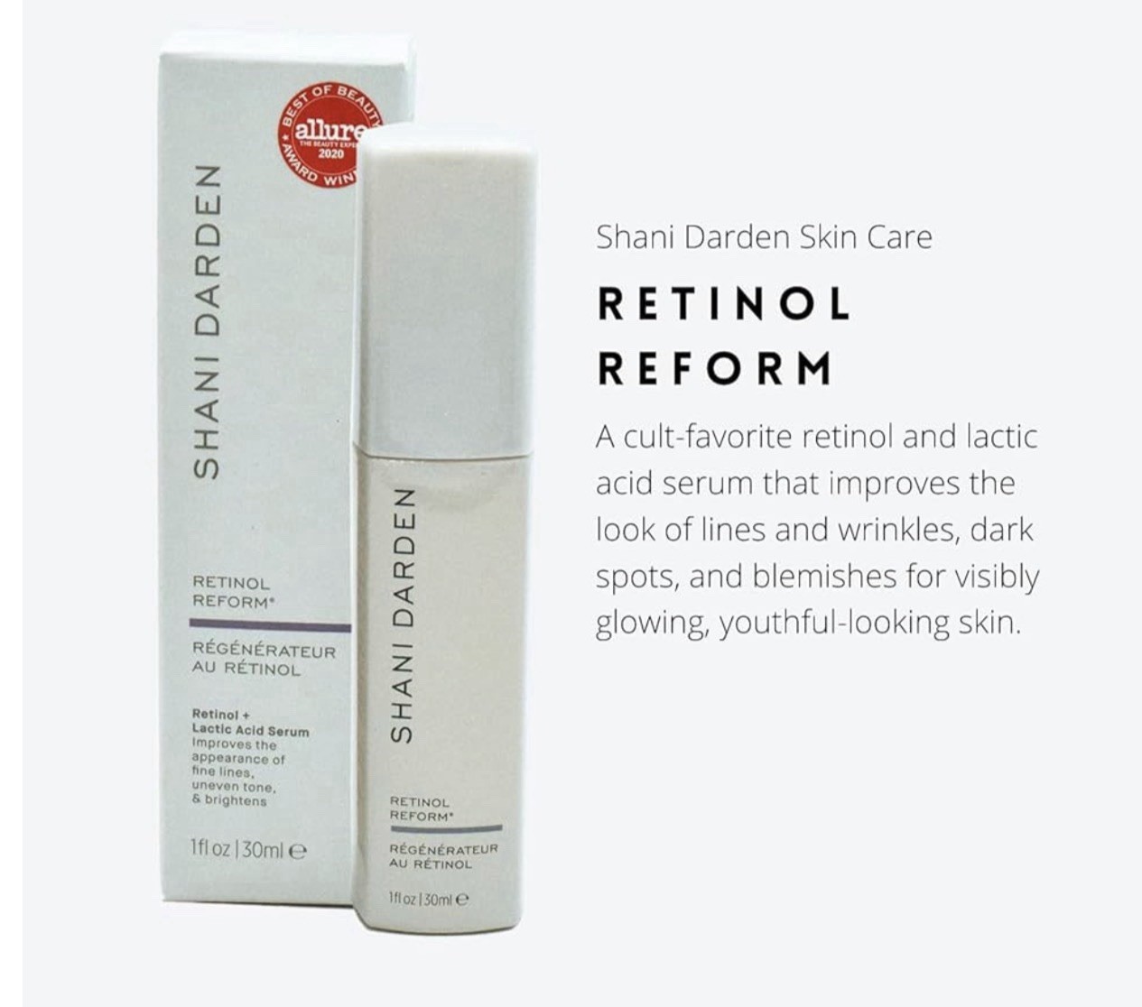 Shani Darden Retinol Reform 1% Encapsulated Retinol Serum 1oz 30ml NEW Sealed