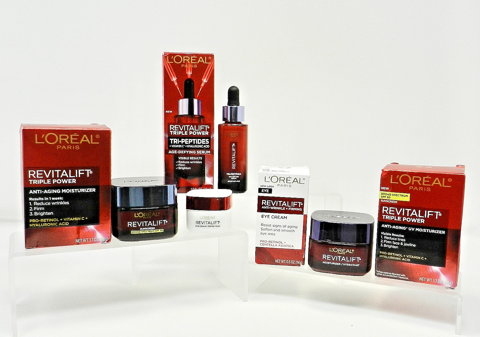 L’Oreal Paris Revitalift Triple Power Anti Aging Moisturizer Serum Lot of 4