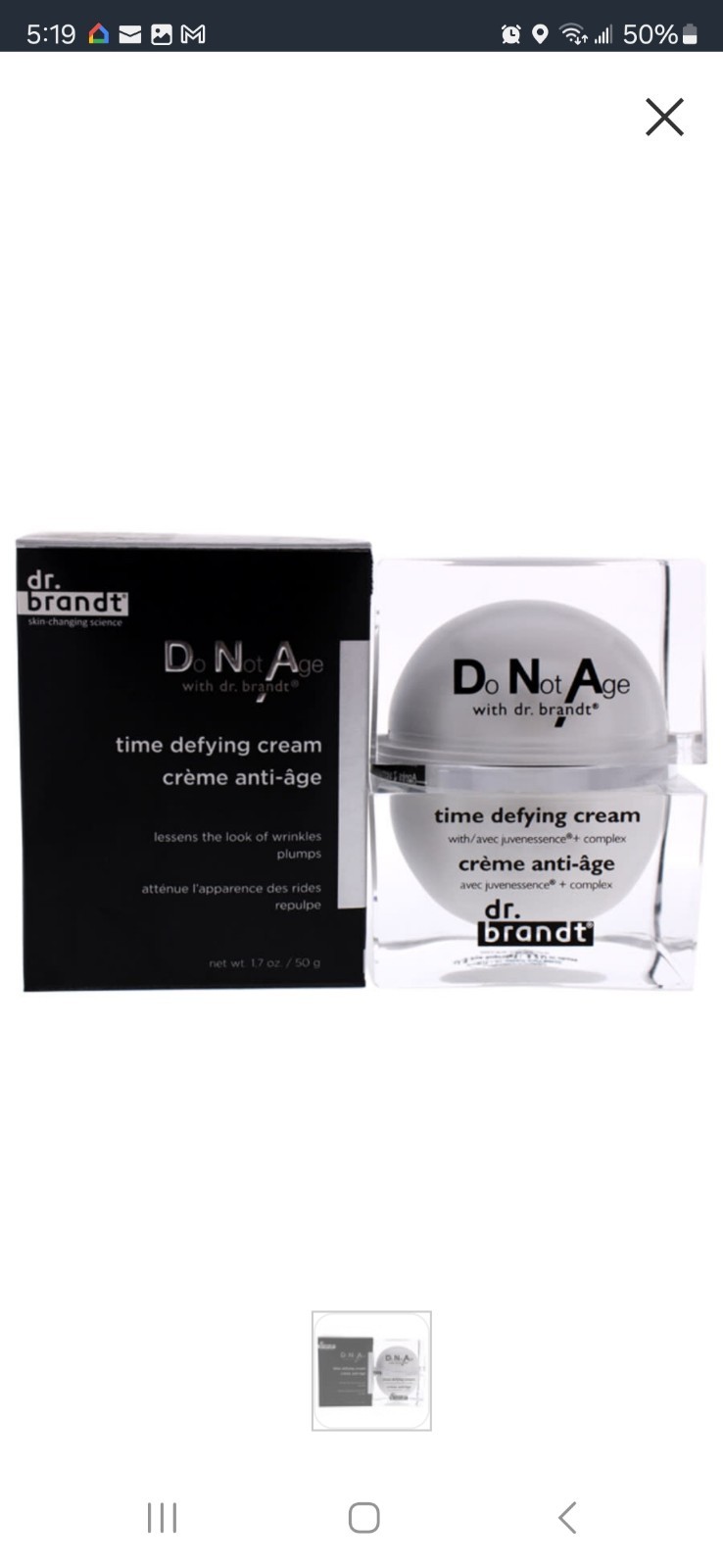 Dr. Brandt DNA Do Not Age Time Defying Cream 1.7oz/50g Anti-AGE FULL SIZE NEW