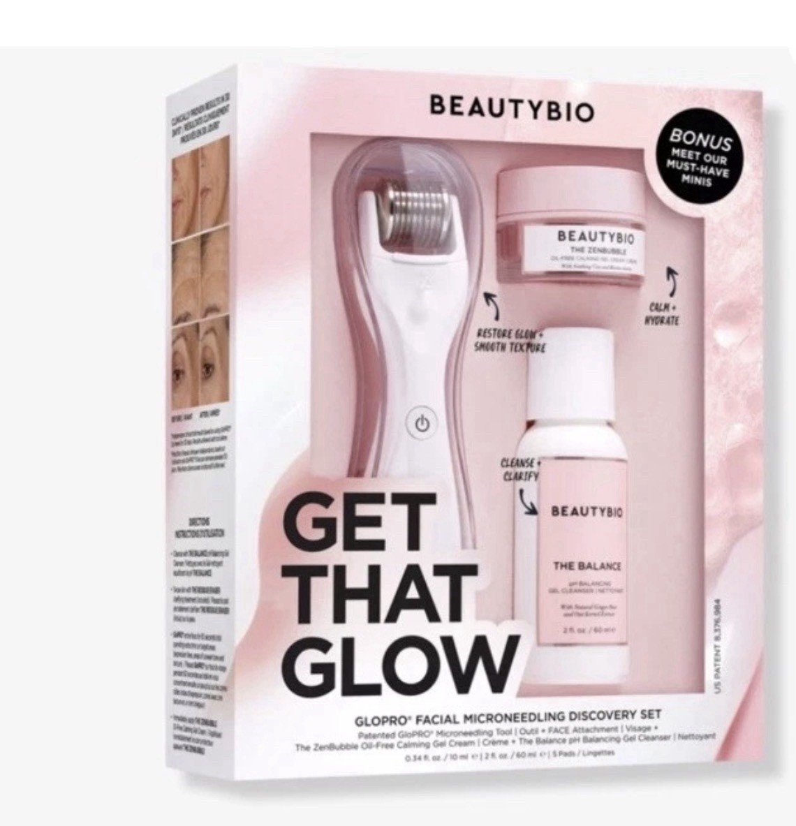 Beauty Bio GloPRO Get That Glow Facial Microneedling Discovery Set NEW