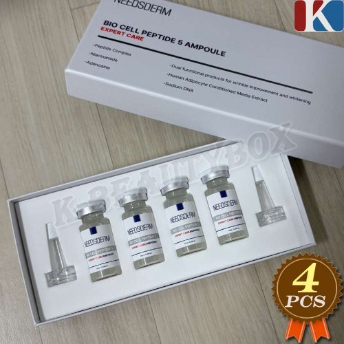 NEEDSDERM Bio Cell Peptide 5 Ampoule 10ml x 4pcs Anti-aging Peptide K-Cosmetics
