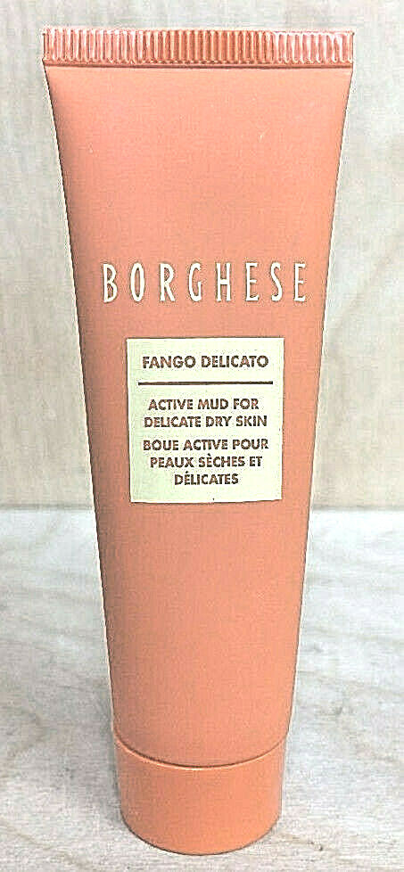 BORGHESE (3 PACK) FANGO DELICATO MUD FOR DELICATE & DRY SKIN 1 OZ + FACE BRUSH