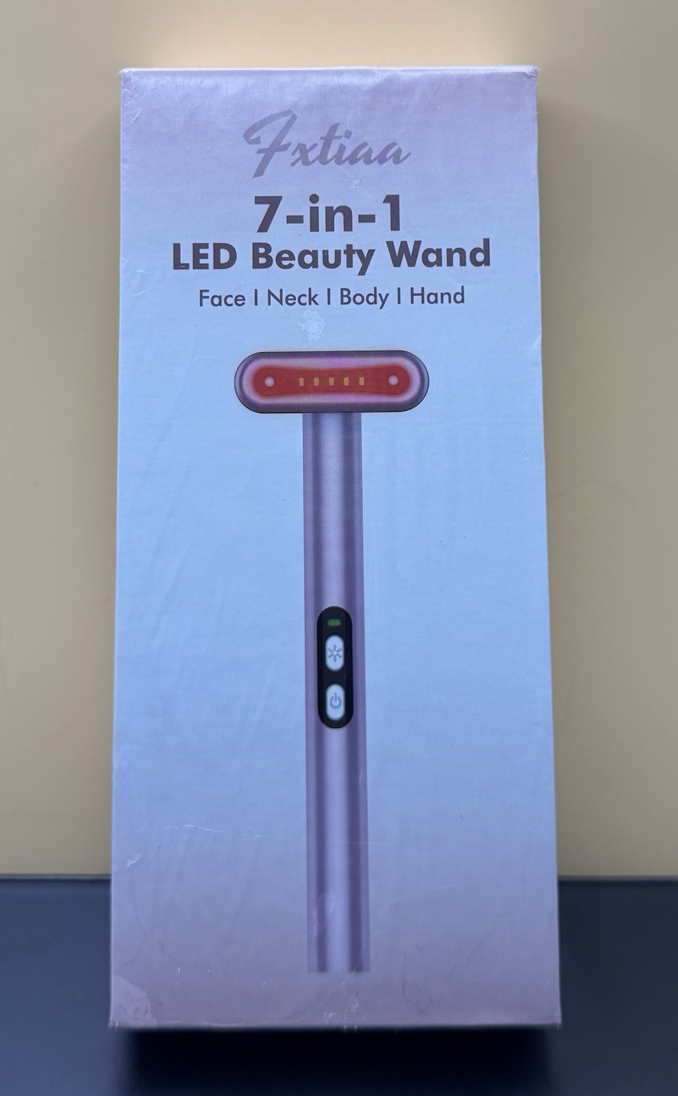 Fxtiaa 7-in-1 LED Beauty Wand Skincare device for Face, Neck, Body & Hands NIB