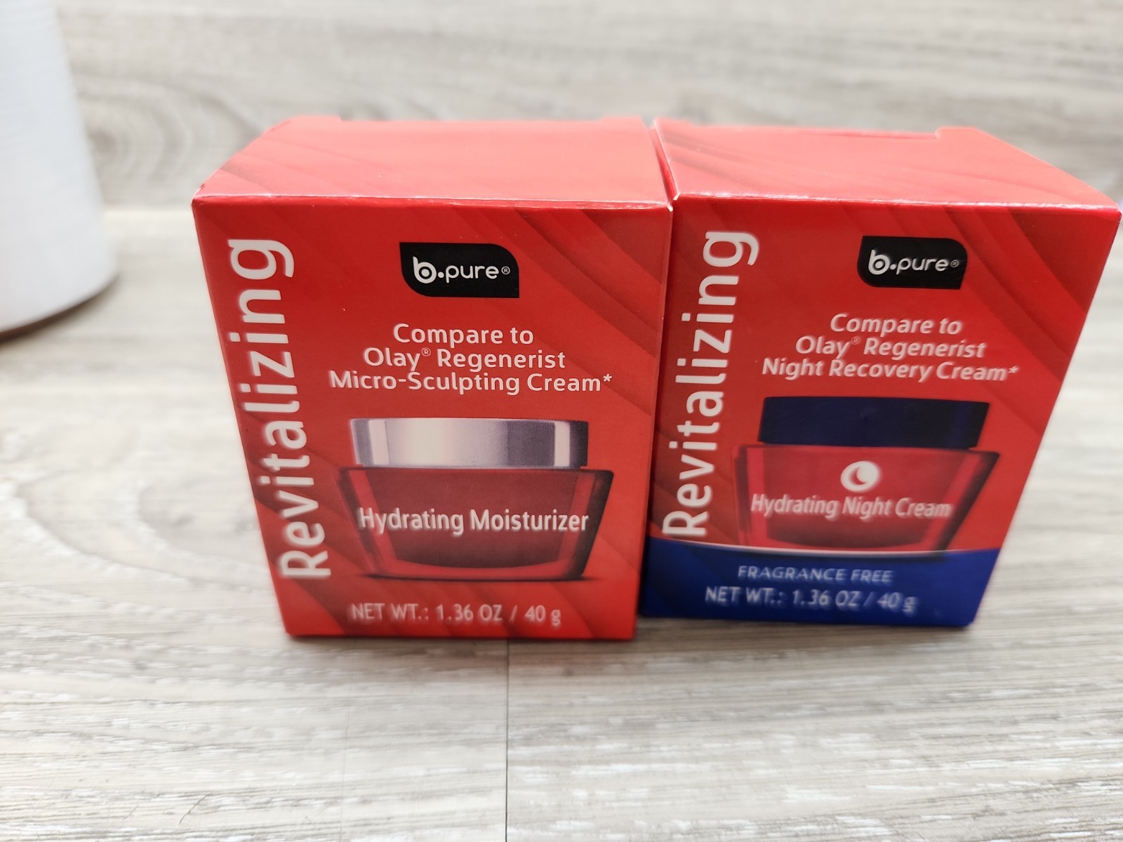 B-Pure Hydrating Moisturizer & Revitalizing Hydrating Night Cream FreeShip