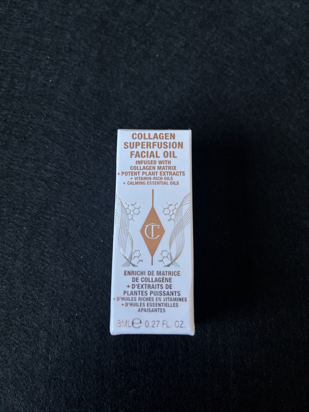 Travel Charlotte Tilbury Collagen Superfusion Facial Oil .27fl oz 8ml New In Box